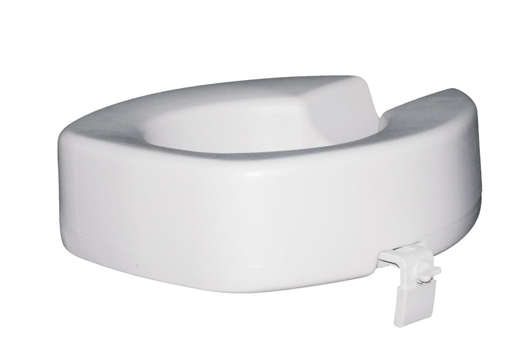 HDPE raised toilet seat without cover for disabled people